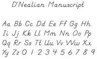 D’Nealian Manuscript