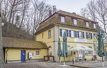 Historisches Gasthaus Zur Hölle,ehem. Ort der Höllental-Kirchweih,heute ital. Restaurant Castello