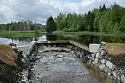 Mai 2015Anstaubauwerk am Ende der Renaturierungsarbeiten