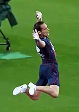 Renaud Lavilleniegeteilter Rang acht mit 5,60 m