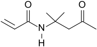 Strukturformel von Diacetonacrylamid