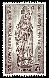 Briefmarke (1955): 25 Jahre Bistum Berlin