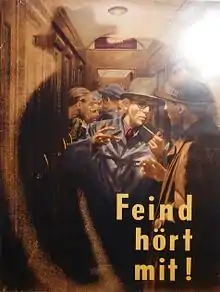 Plakat aus der „Schattenmann“-Reihe, etwa 1943