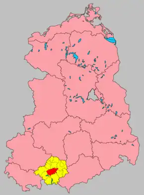 Kreis Pößneck im Bezirk Gera