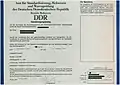 Zulassungsbeleg inkl. Zulassungszeichen (Geldspielgerät, DDR, 1990)