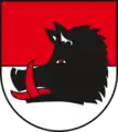 Keilerkopf im redenden Wappen von Schweinitz