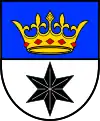 im oberen Feld schwebend (Baustert)