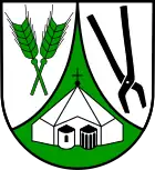 Zeltkirche im Wappen von Birken-Honigsessen