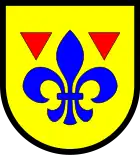 Zwei Spickel im Wappen von Gülzow (Schleswig-Holstein)