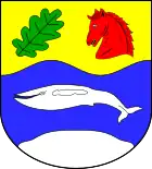 Bartenwal auf dem Wappen von Groß Pampau (Kreis Herzogtum Lauenburg)
