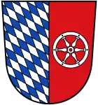 Silber und Blau schräg geweckt (kurpfälzische Rauten (Wecken), Neckar-Odenwald-Kreis)
