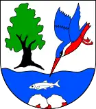 Sturzflug im Wappen der Gemeinde Seedorf, Kreis Herzogtum Lauenburg
