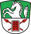 Gekreuzte Lanzen, von einem Legionärsschild überdeckt (Vachendorf)