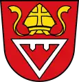 Gestürzte Triangel im Wappen von Wehringen (Bayern)