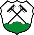 Gekreuzte Harken im Wappen von Wietzendorf, Niedersachsen