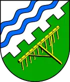 durch Zinnen schräglinks geteilt (Wisch DE)