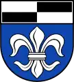 Schildhaupt silbern-schwarz geviert