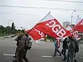Mitglieder der DGB-Jugend auf einer Demo
