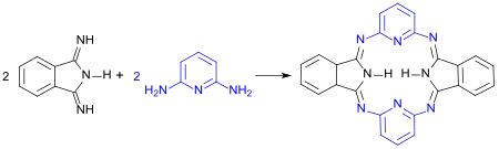 Hemiporphyrazin-Synthese mit 1,3-Diiminoisoindolin