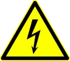 DIN 4844-2 Warnung vor gef el Spannung D-W008