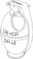 Übungshandgranate DM48
