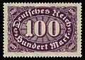 100 MarkInlandsbriefporto 1. März bis 30. Juni 1923