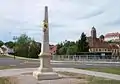Nachbildung der Distanzsäule vom ehem. Leipziger Tor, stadtauswärts