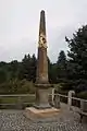 Kursächsische Postmeilensäule von 1727 in Frohburg (Sept. 2013)