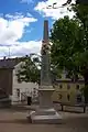 Kursächsische Postdistanzsäule Rabenau, Markt