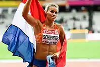 Bronzemedaillengewinnerin Dafne Schippers aus den Niederlanden