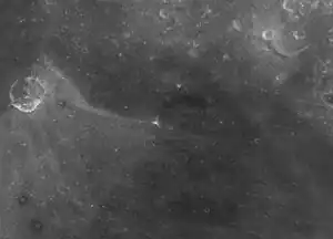 Mondkrater Daguerre in der Bildmitte (NASA)