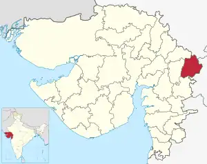 Lagekarte des Distrikts