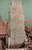 Das Daily News Building auf einer zeitgenössischen Postkarte