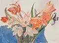 Lilien mit Tulpen