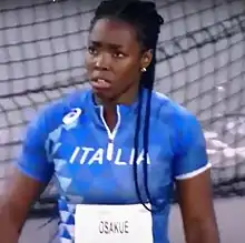 Daisy Osakue hatte in der Qualifikation italienischen Landesrekord geworfenund erreichte Platz zwölf