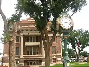 Das Dallam County Courthouse in Dalhart, gelistet im NRHP mit der Nr. 92001375