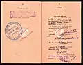 Visa im Reisepass (1952)