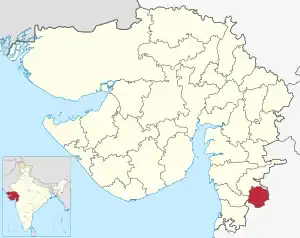 Lagekarte des Distrikts