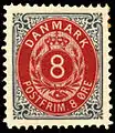 Dänische 8-Øre-Marke von 1902