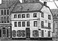 Das östliche Endhaus der Reinoldiinsel mit dem Ostenhellweg vorne und der Reinoldikirche im Hintergrund