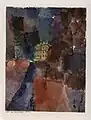 Das gelbe Haus, 1914, Aquarell auf Papier auf Karton, Kunstmuseum Bern, Bern