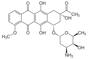 Struktur von Daunorubicin