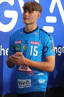 David Móré bei der Saisoneröffnung der Rhein-Neckar Löwen