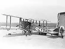 Airco D.H.4A als Zivilflugzeug in der Nachkriegszeit