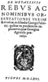 De metallicis rebus (1566)
