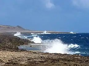 Blick auf die raue Nordküste Curaçaos im Nationalpark Shete Boka