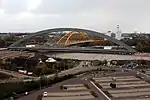 Die zweite Eisenbahnbrücke in der Nähe vom Bahnhof Utrecht Leidsche Rijn