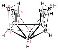 Strukturformel von Decaboran