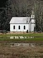 Die Deep River Pioneer Lutheran Church in Deep River, gelistet im NRHP Nr. 74001983