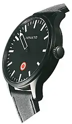 Ein-Zeiger-Uhr mit Viertelstunden-Unterteilung und Gangindikation  (12-Stunden-Uhr)